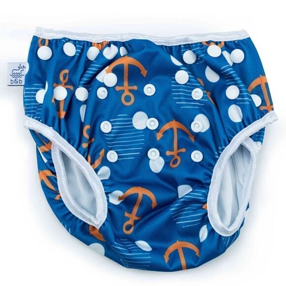 Beau & Belle Swim Pants Anchors 0-36 Months - Picture 1 of 8